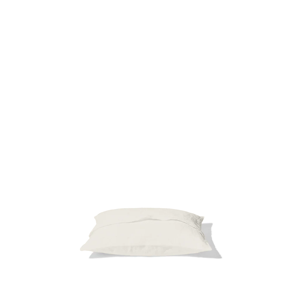 Taie d'oreiller en lin lavé - Blanc Coquillage - Image 8