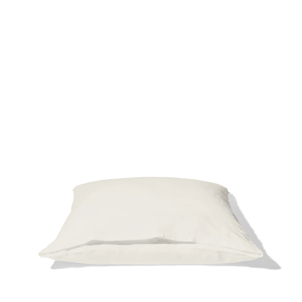 Taie d'oreiller en lin lavé - Blanc Coquillage - Image 9