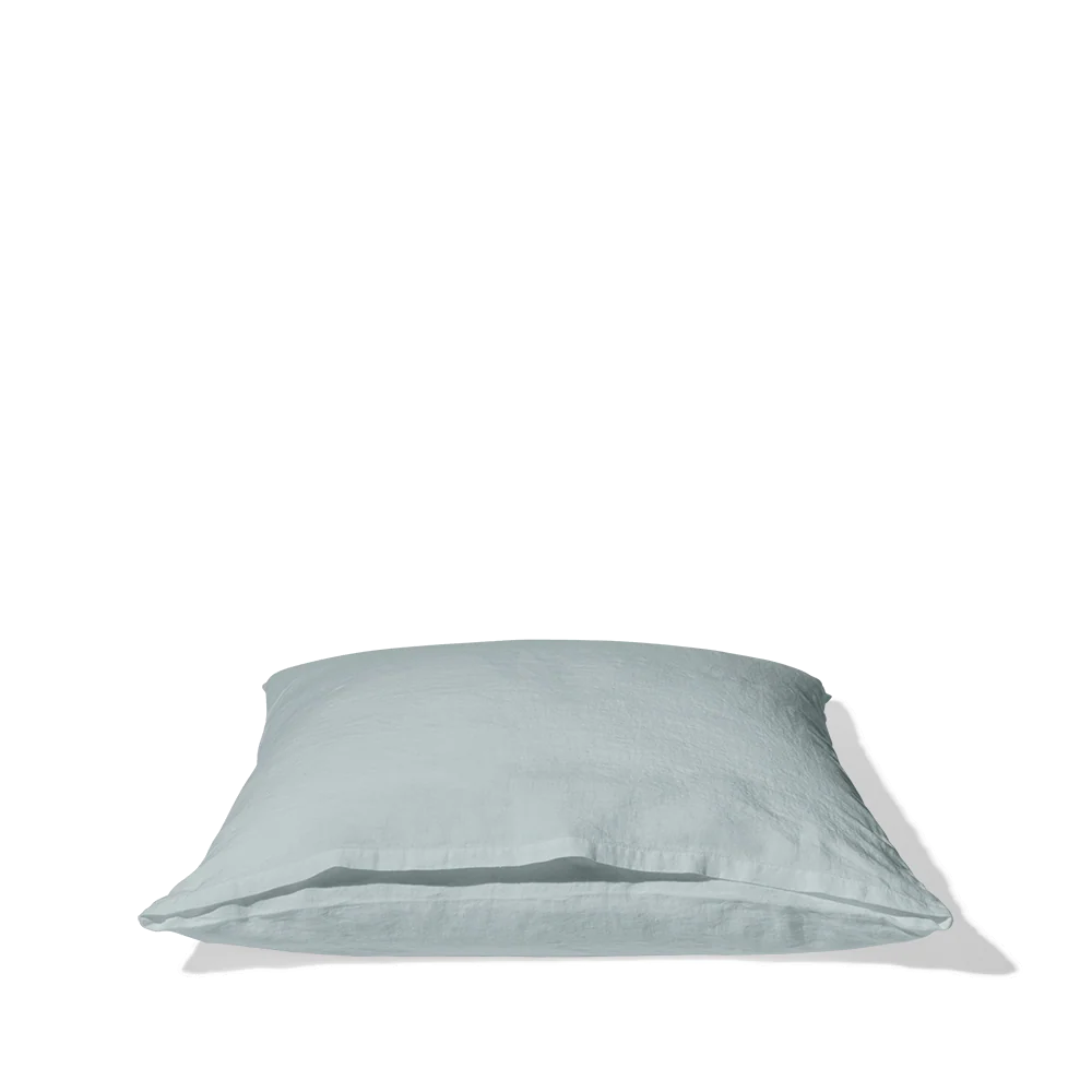 Taie d'oreiller en lin lavé - Gris Vésuve - Image 11