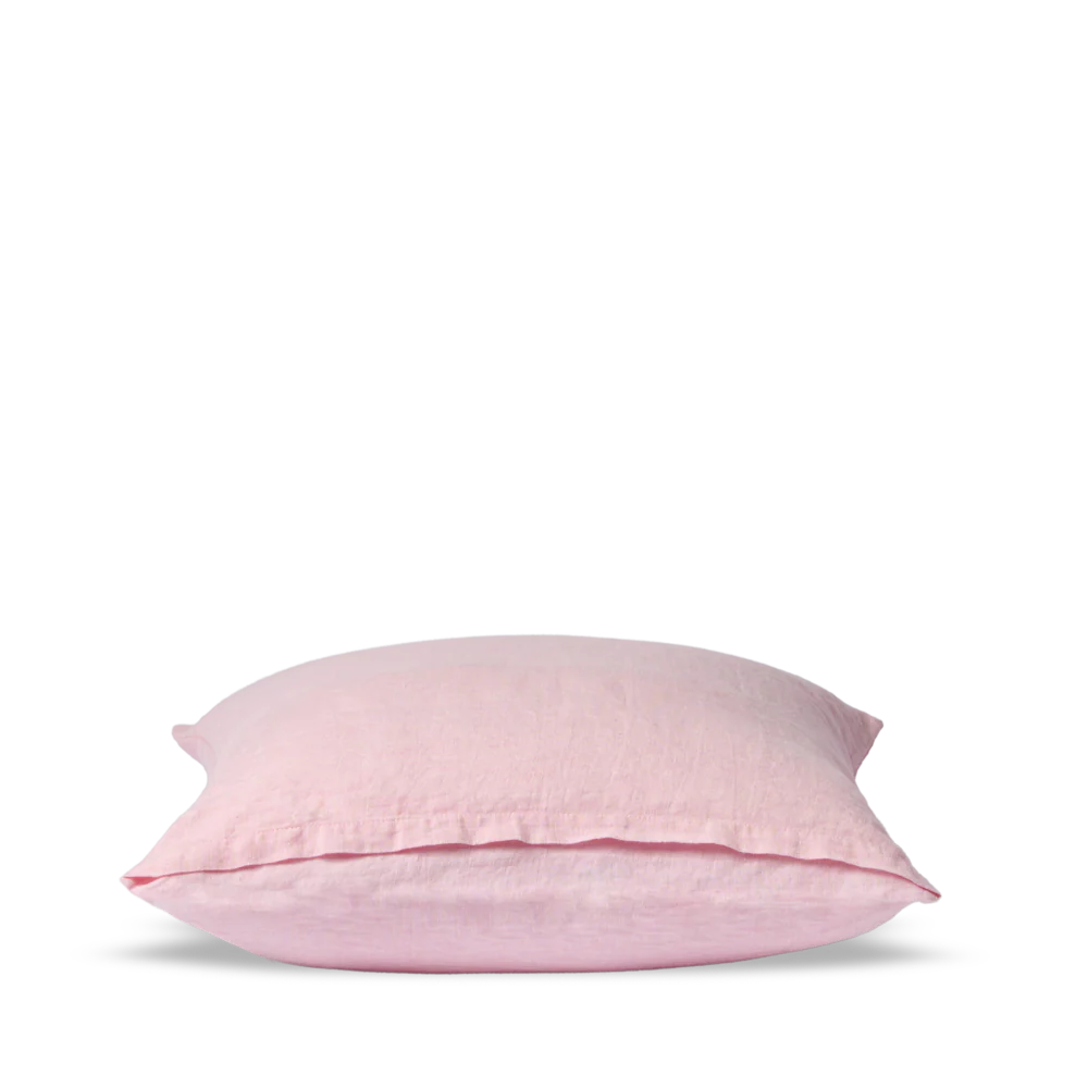 Taie d'oreiller en lin lavé - Rose Granité - Image 5