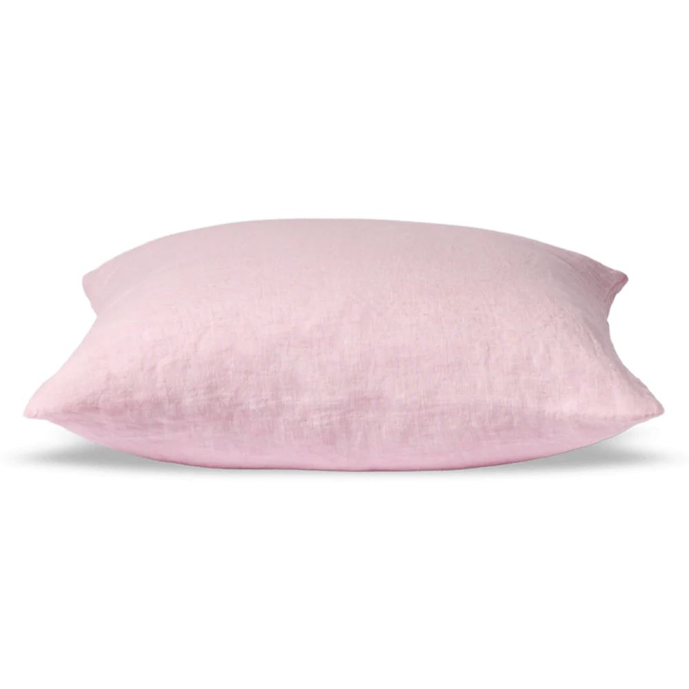 Taie d'oreiller en lin lavé - Rose Granité - Image 9