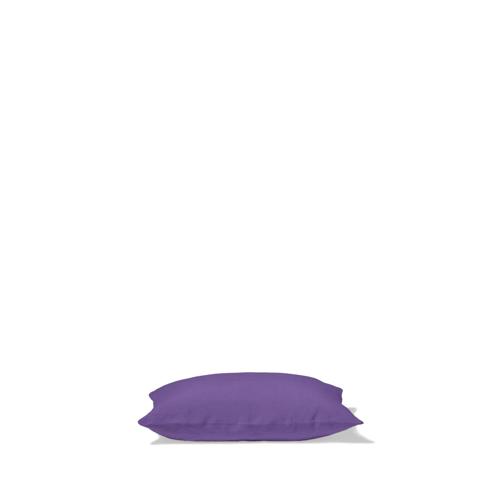 Taie d'oreiller en lin lavé - Violet Orage - Image 4