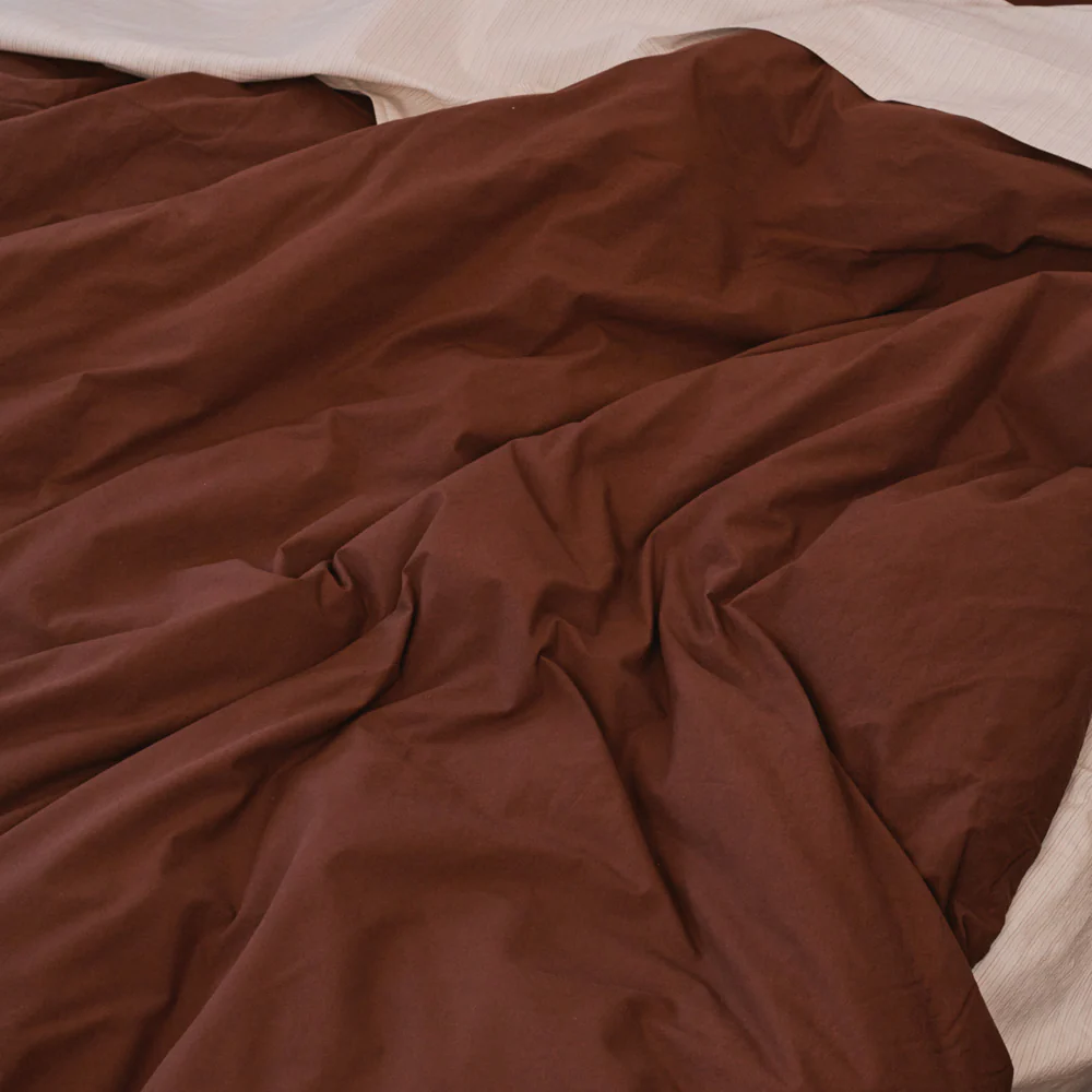 Taie d'oreiller en percale de coton - Marron Cargo - Image 11