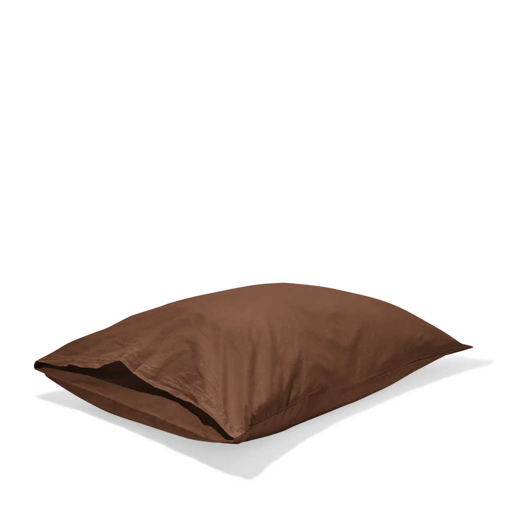 Taie d'oreiller en percale de coton - Marron Cargo - Image 6