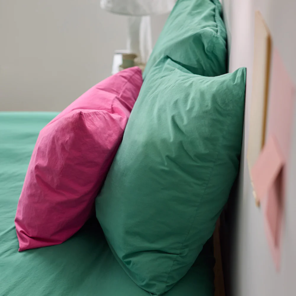 Taie d'oreiller en percale de coton - Rose Club - Image 10