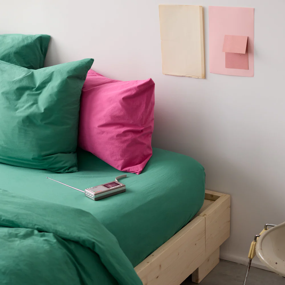 Taie d'oreiller en percale de coton - Rose Club - Image 9