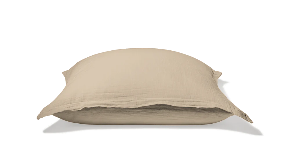 Taie d'oreiller en gaze de coton - Beige Quai de Seine - Image 8