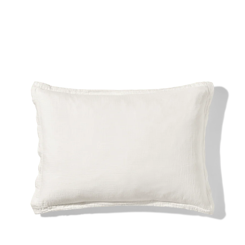 Taie d'oreiller en gaze de coton - Blanc de Meudon - Image 5