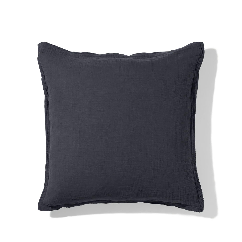 Taie d'oreiller en gaze de coton - Gris Fusain - Image 6