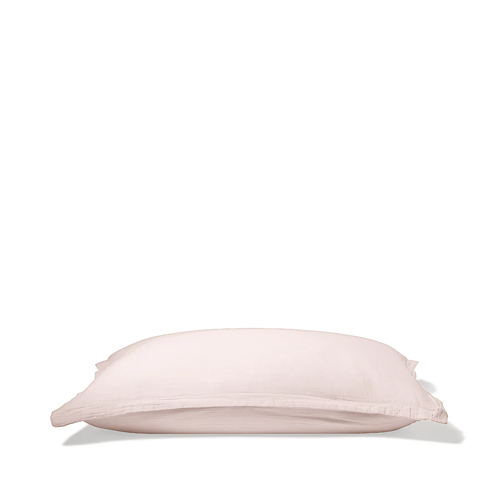 Taie d'oreiller en gaze de coton - Rose de Bagatelle - Image 3