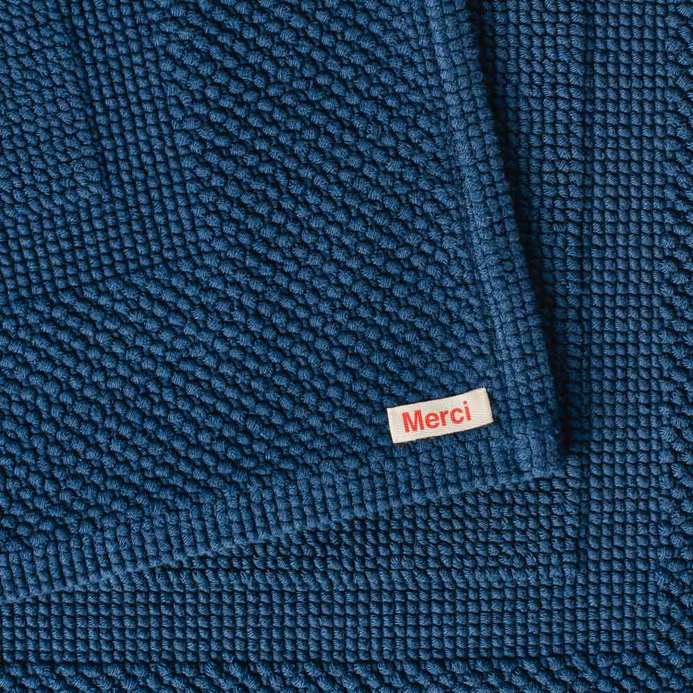 Tapis de bain en coton - Bleu Nuit - Image 2