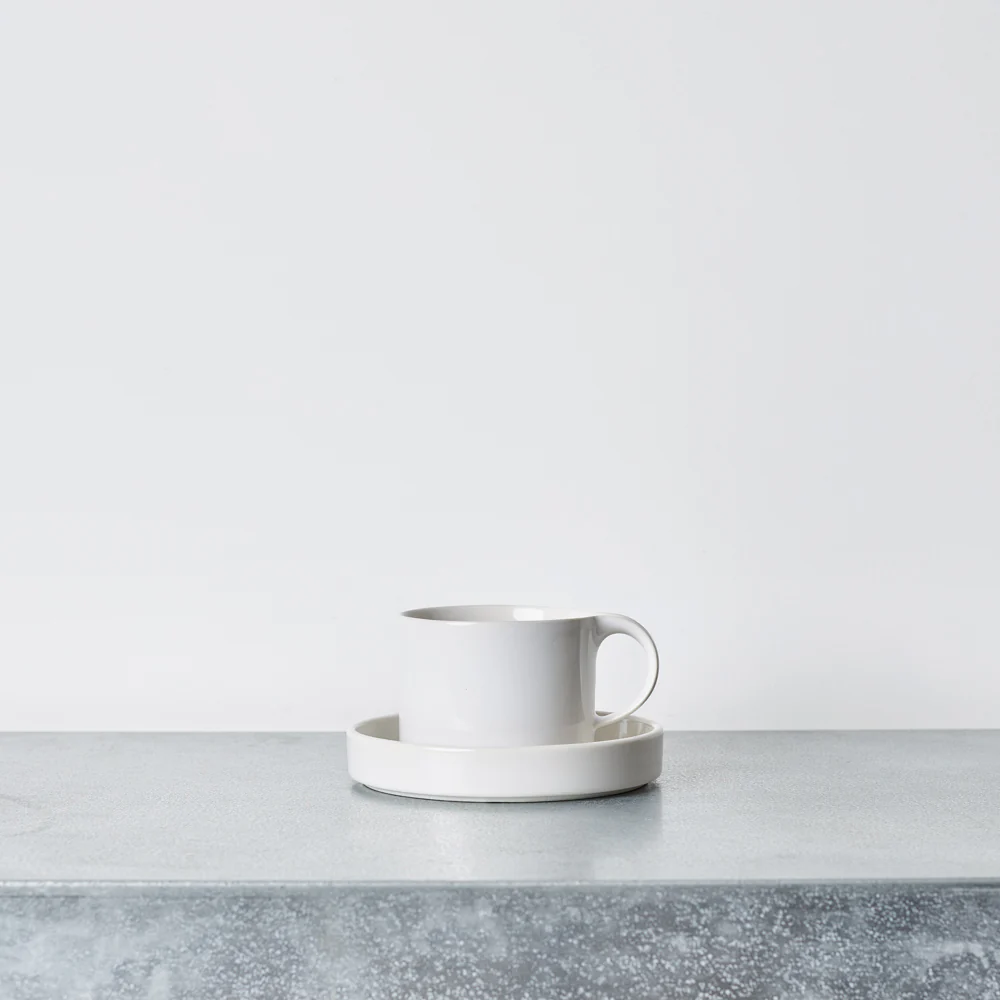 Tasse soucoupe Moderato - Blanc