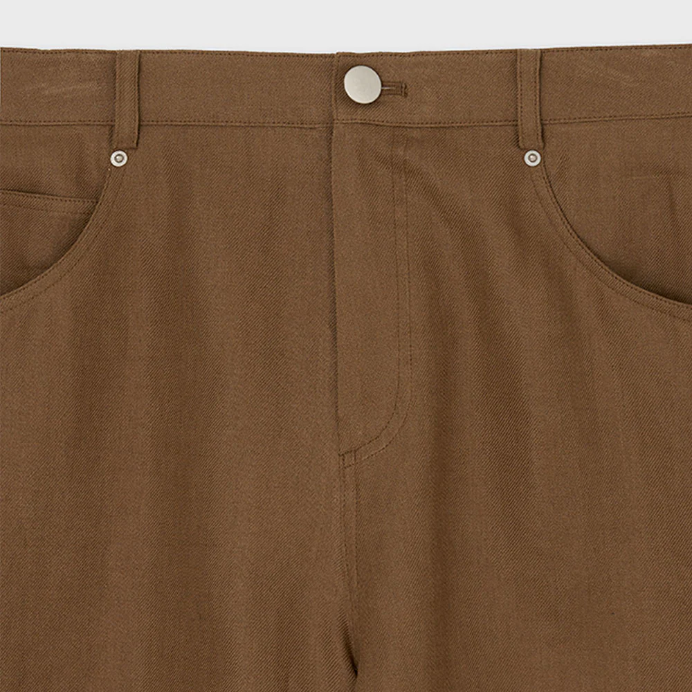 The Loom - Bermuda Linen Denim - Marron - Image 3