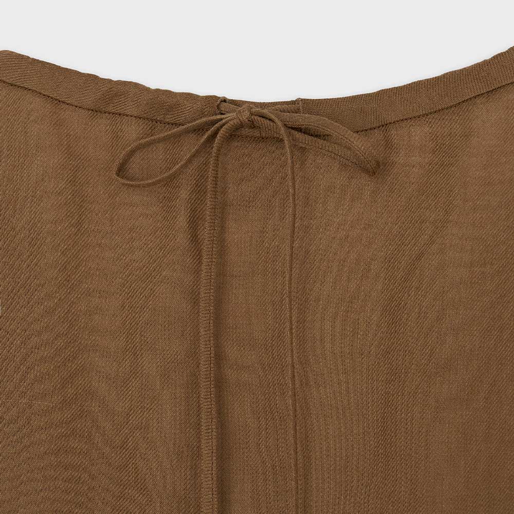 The Loom - Top Ruche Halter - Marron - Image 4