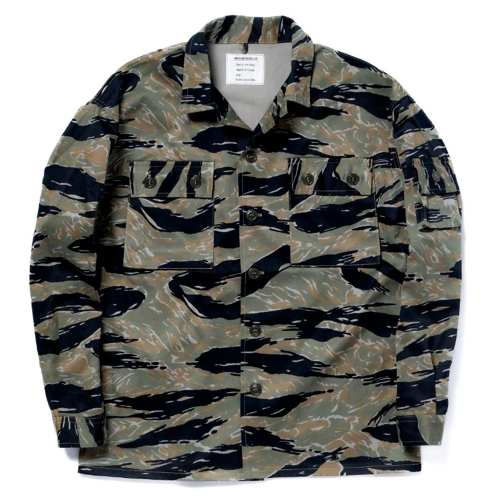 The real McCoys - Veste Tiger Camouflage - Vert