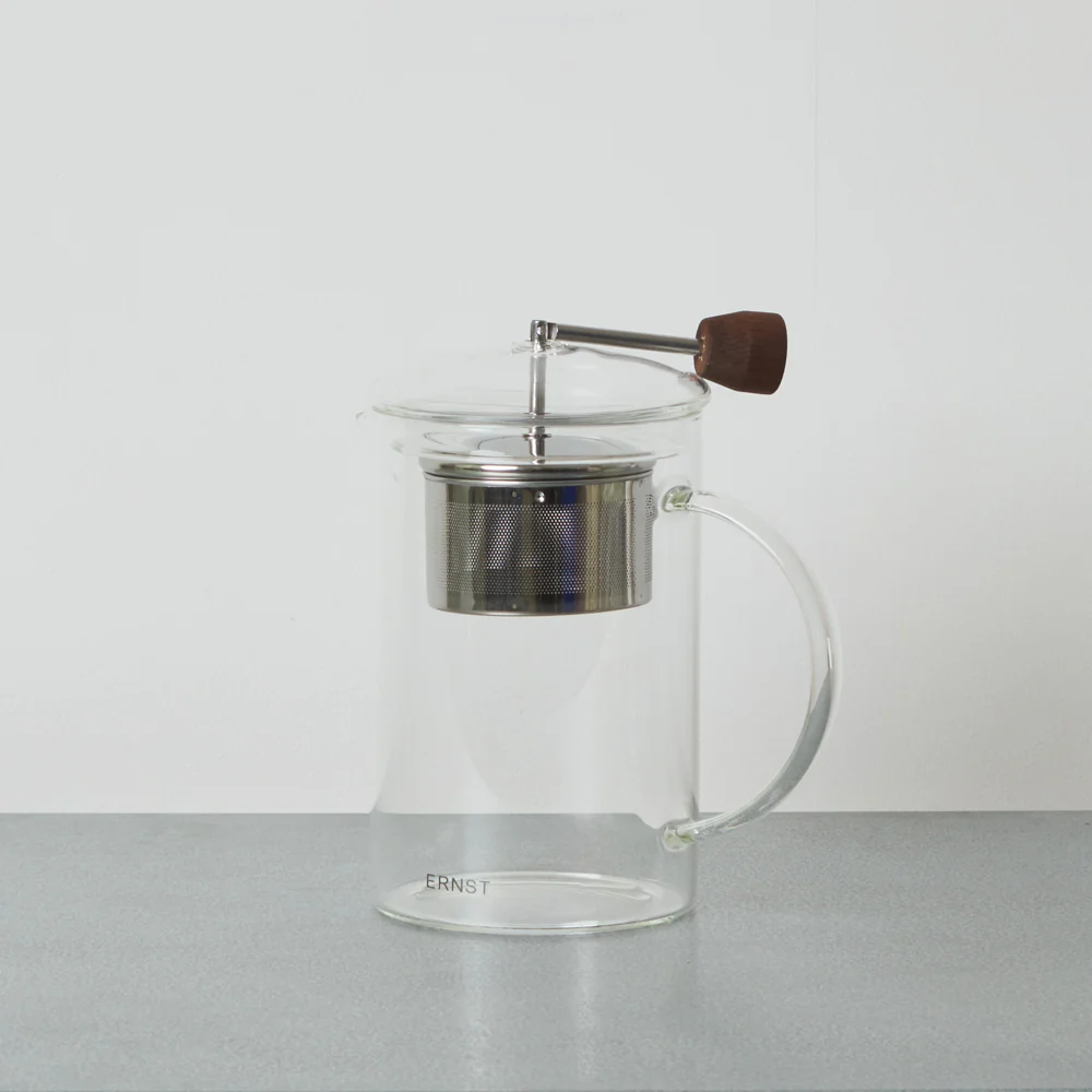 Théière en verre et bois - Image 2