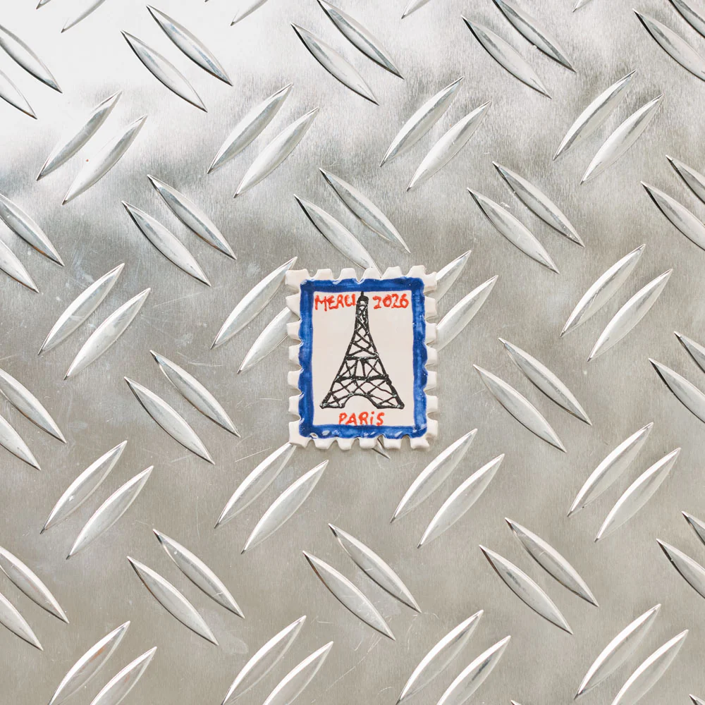 Timbre Merci en céramique
