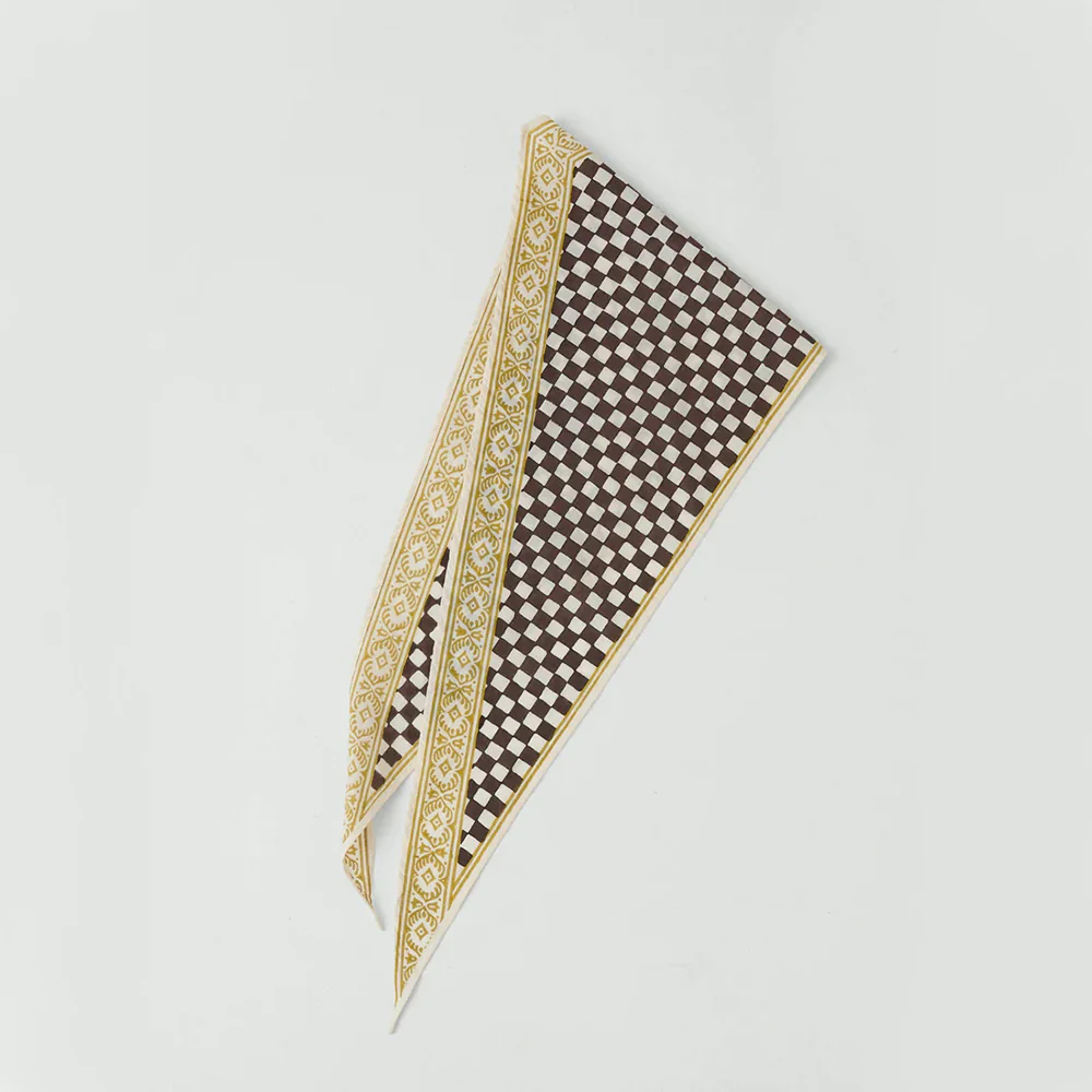 Toast - Bandana Bloc Print Cook Check - Dark Chocolate - Image 5