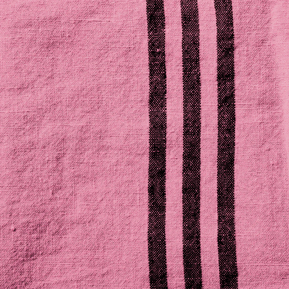 Torchon en lin lavé - Rose Garance - Image 3
