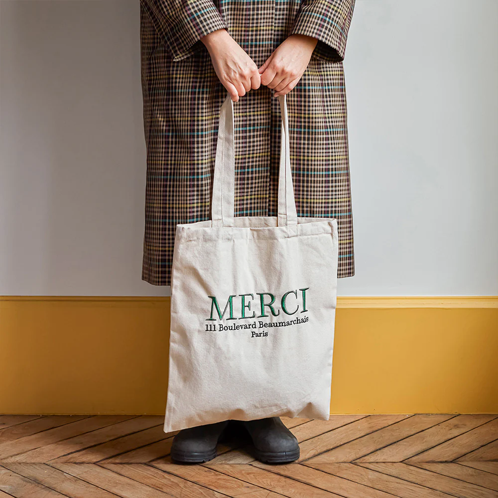 Merci - Tote Bag en coton - Merci 111 Vert