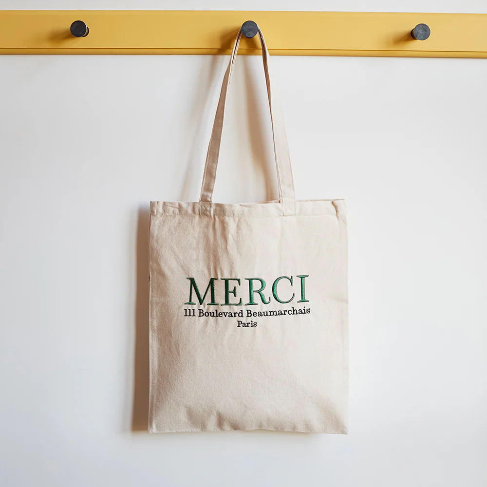 Merci - Tote Bag en coton - Merci 111 Vert - Image 2