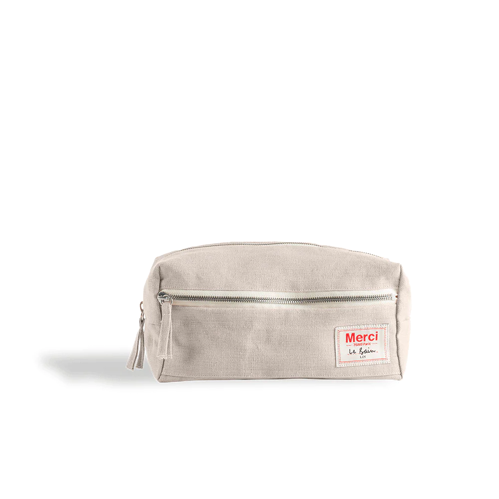 Trousse de toilette en lin lavé - Pierre - Image 5