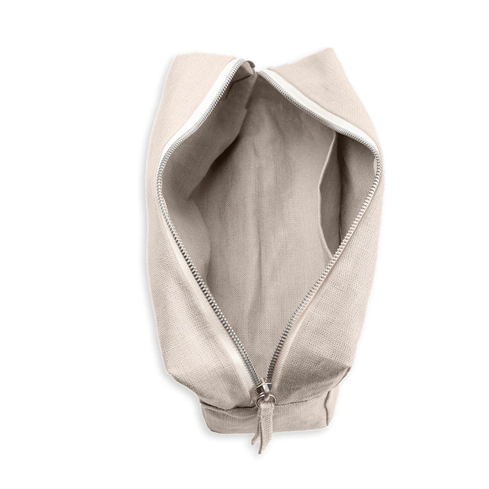 Trousse de toilette en lin lavé - Pierre - Image 8