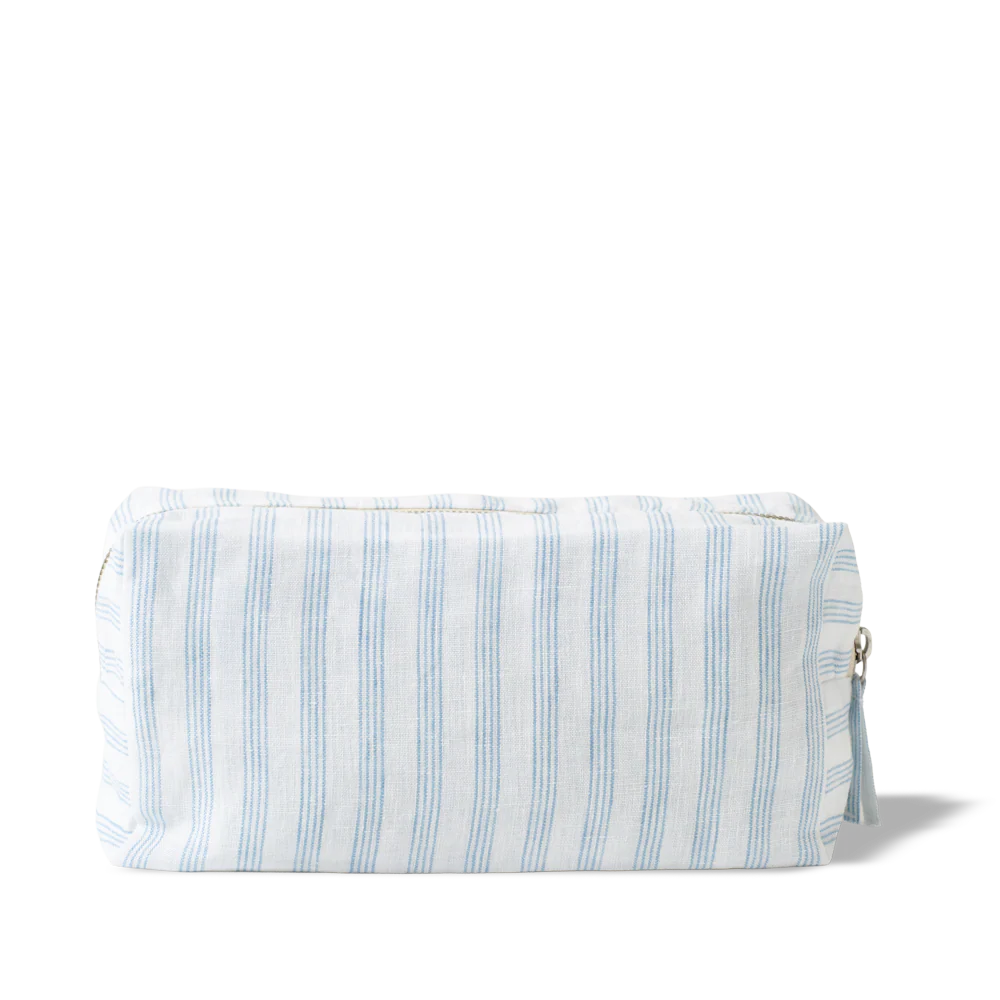 Trousse de toilette - Rayures Pinceau Bleu Primaire - Image 5