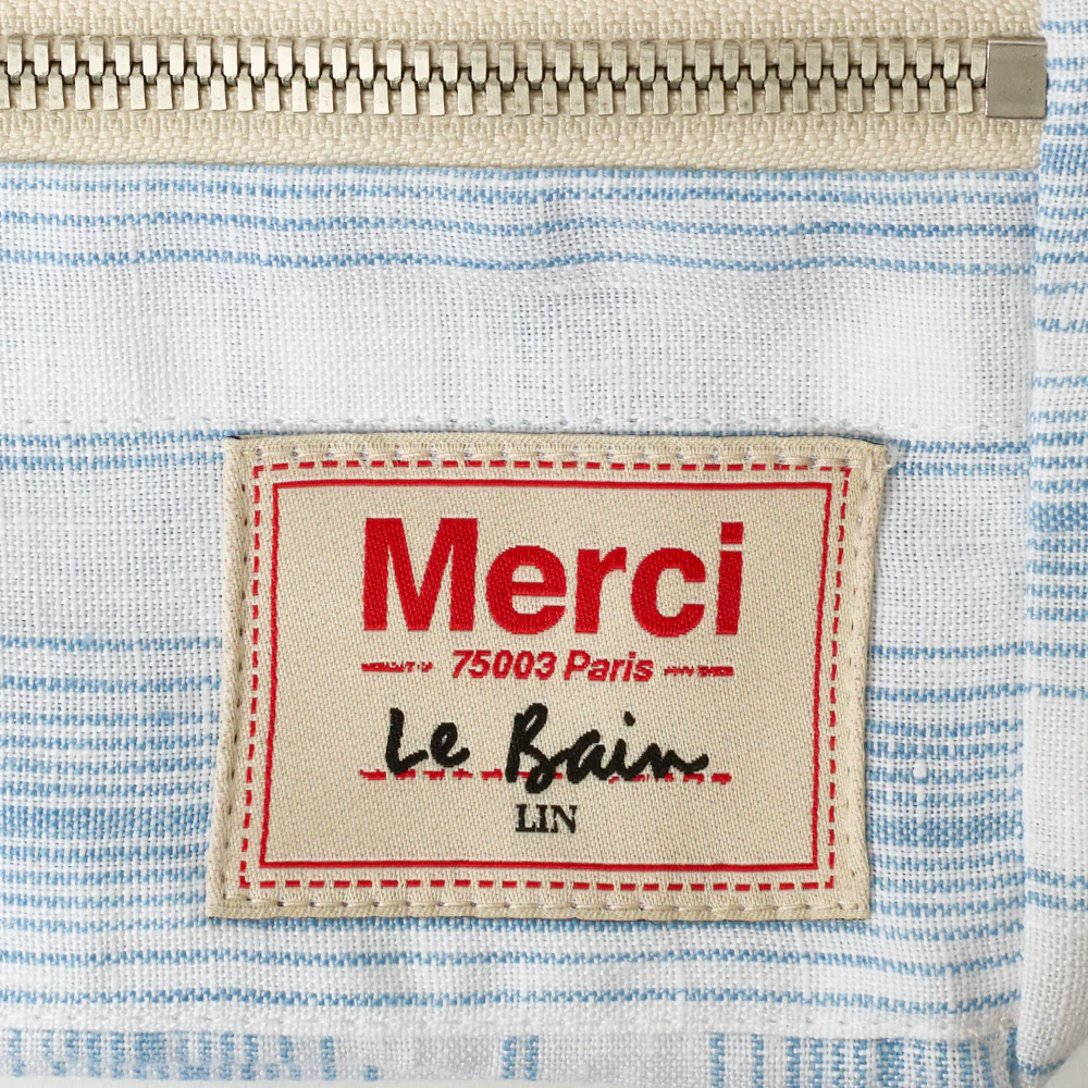 Trousse de toilette - Rayures Toile Bleu Primaire - Image 5