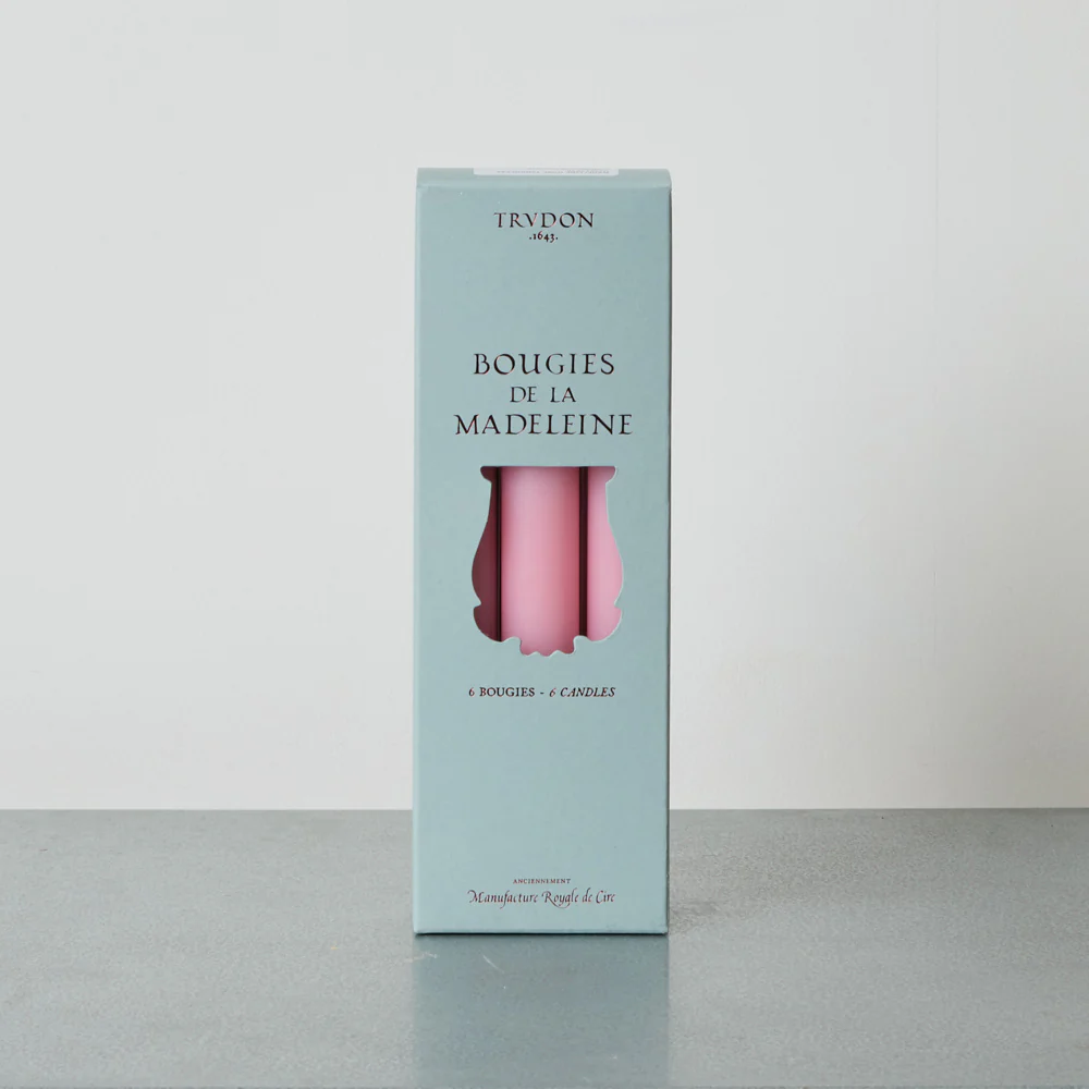 Trudon - Lot de 6 bougies Madeleine - Rose Tendresse - Image 2