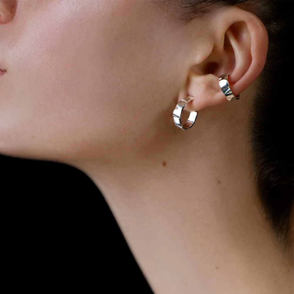 TWEEK EEK - Boucles d'oreilles Gray Loops SS - Argent - Image 2