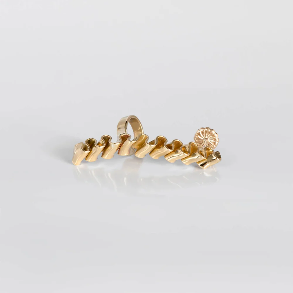 TWEEK EEK - Boucles d'oreilles Mirr Wave Earcuff - Or