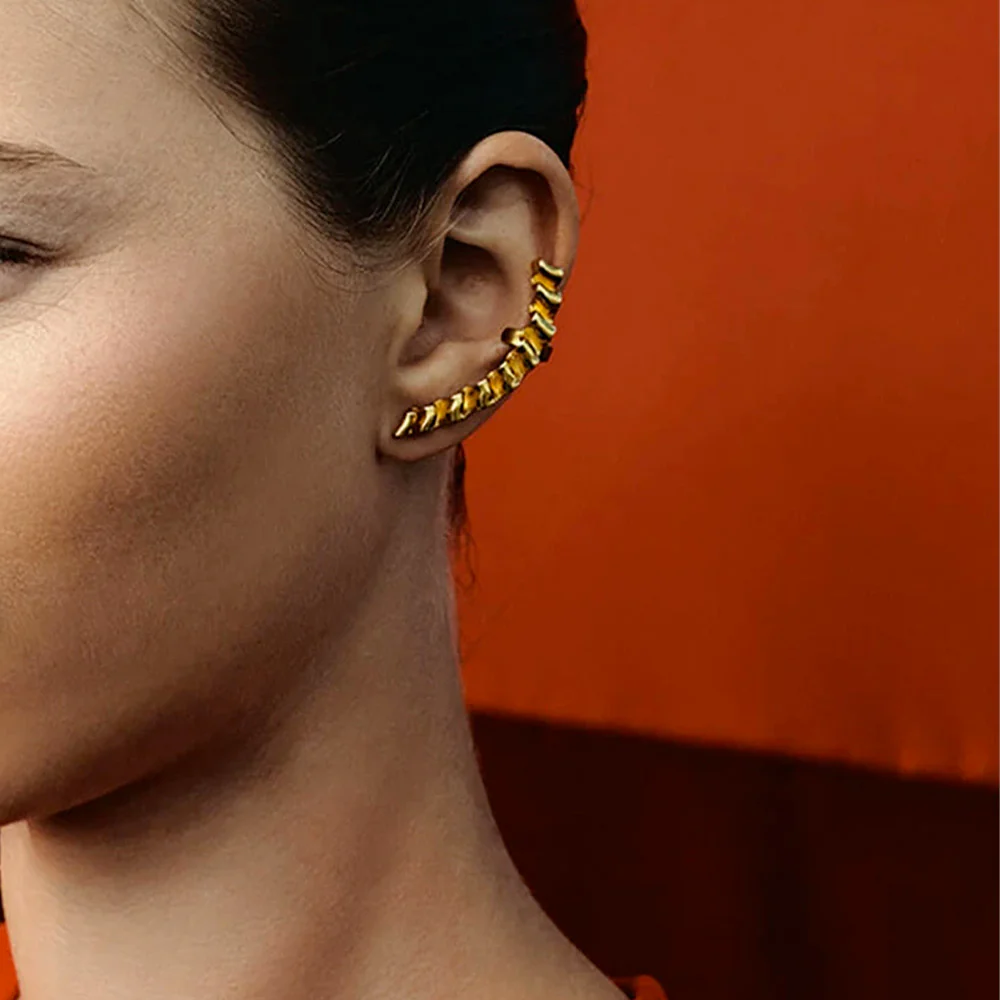 TWEEK EEK - Boucles d'oreilles Mirr Wave Earcuff - Or - Image 2