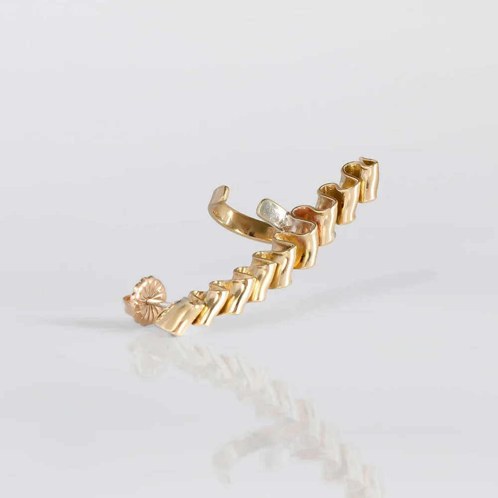 TWEEK EEK - Boucles d'oreilles Mirr Wave Earcuff - Or - Image 3