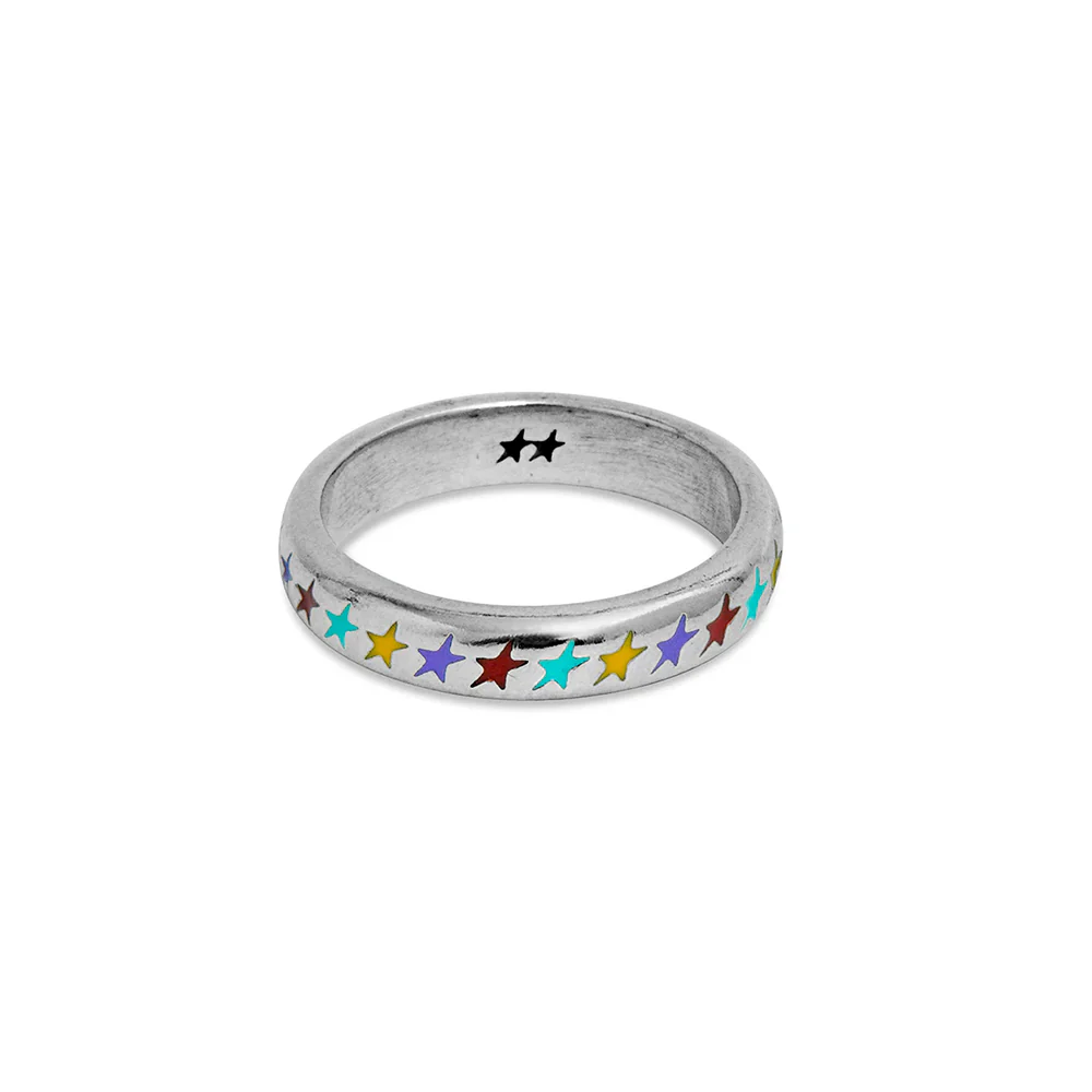 TWOJEYS - Bague Starline Multicolore S - Argent