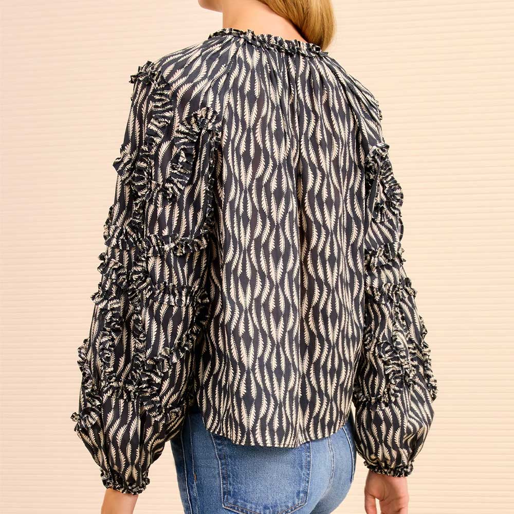 Ulla Johnson - Blouse Azrou - Graphite - Image 3