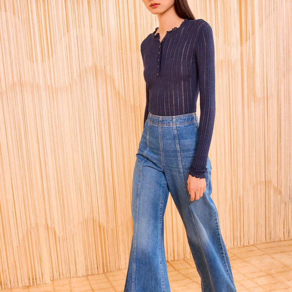 Ulla Johnson - Top Delia - Bleu Midnight - Image 3