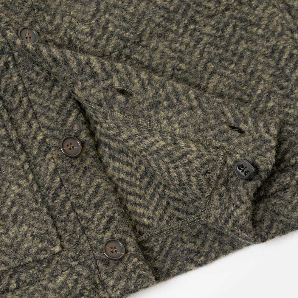 Universal Works - Cardigan Advance - Olive - Image 2