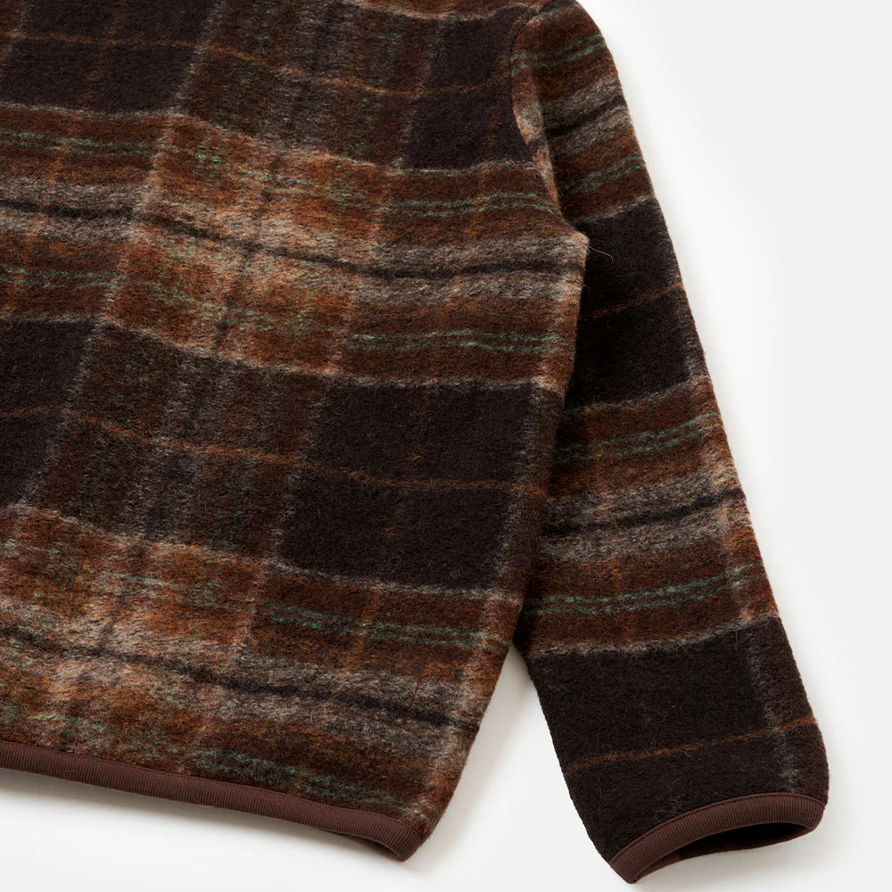 Universal Works - Cardigan Polaire Ombré - Marron - Image 3