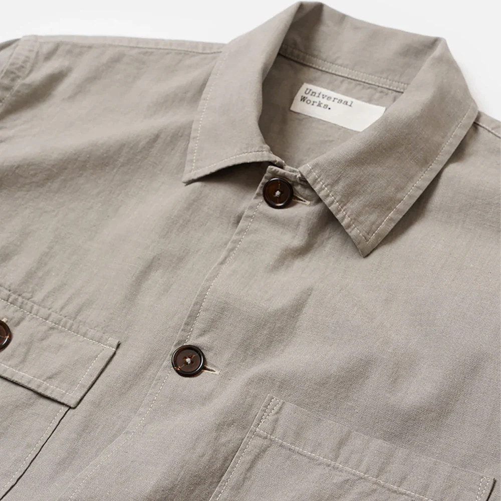Universal Works - Chemise Dockside - Gris - Image 3