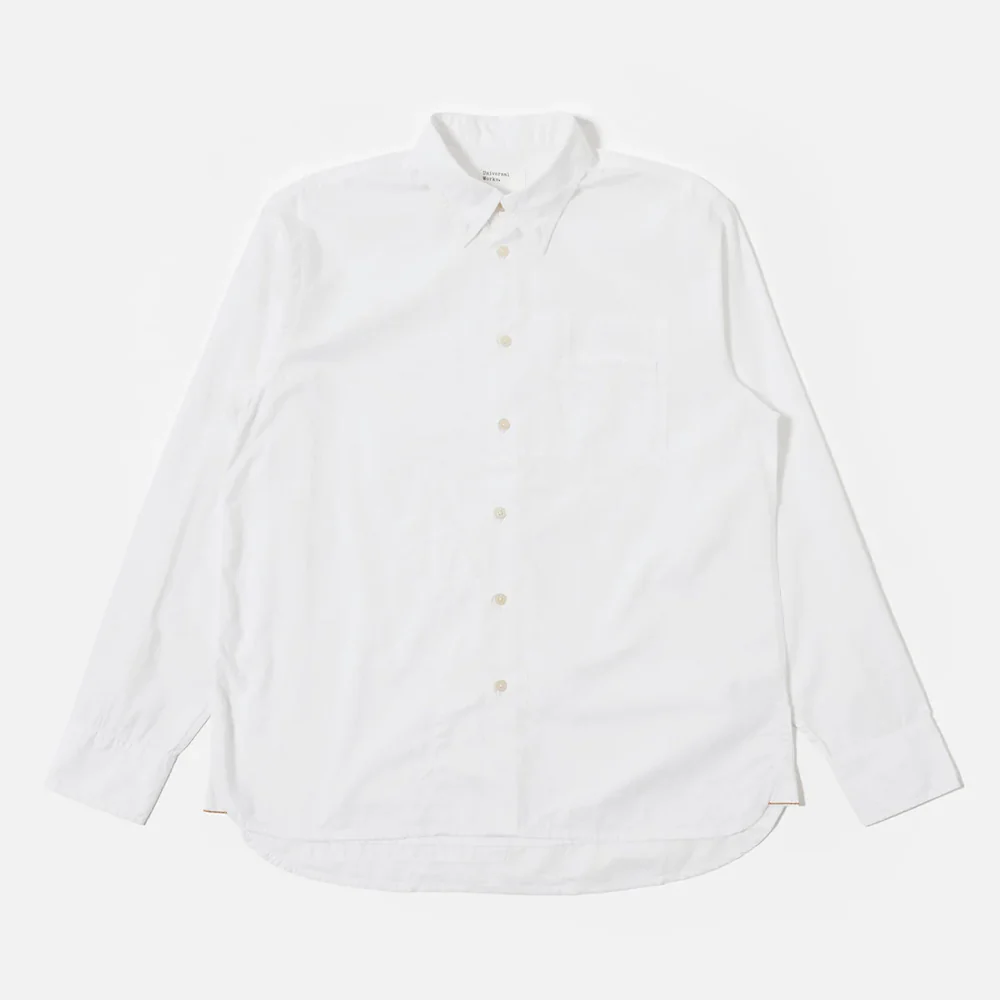 Universal Works - Chemise Patched Lazy Day - Blanc