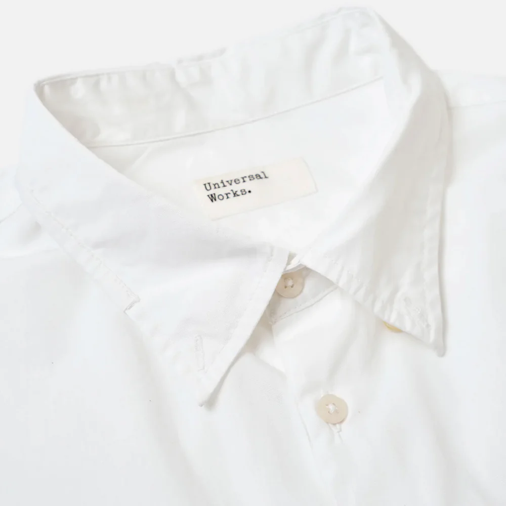 Universal Works - Chemise Patched Lazy Day - Blanc - Image 3