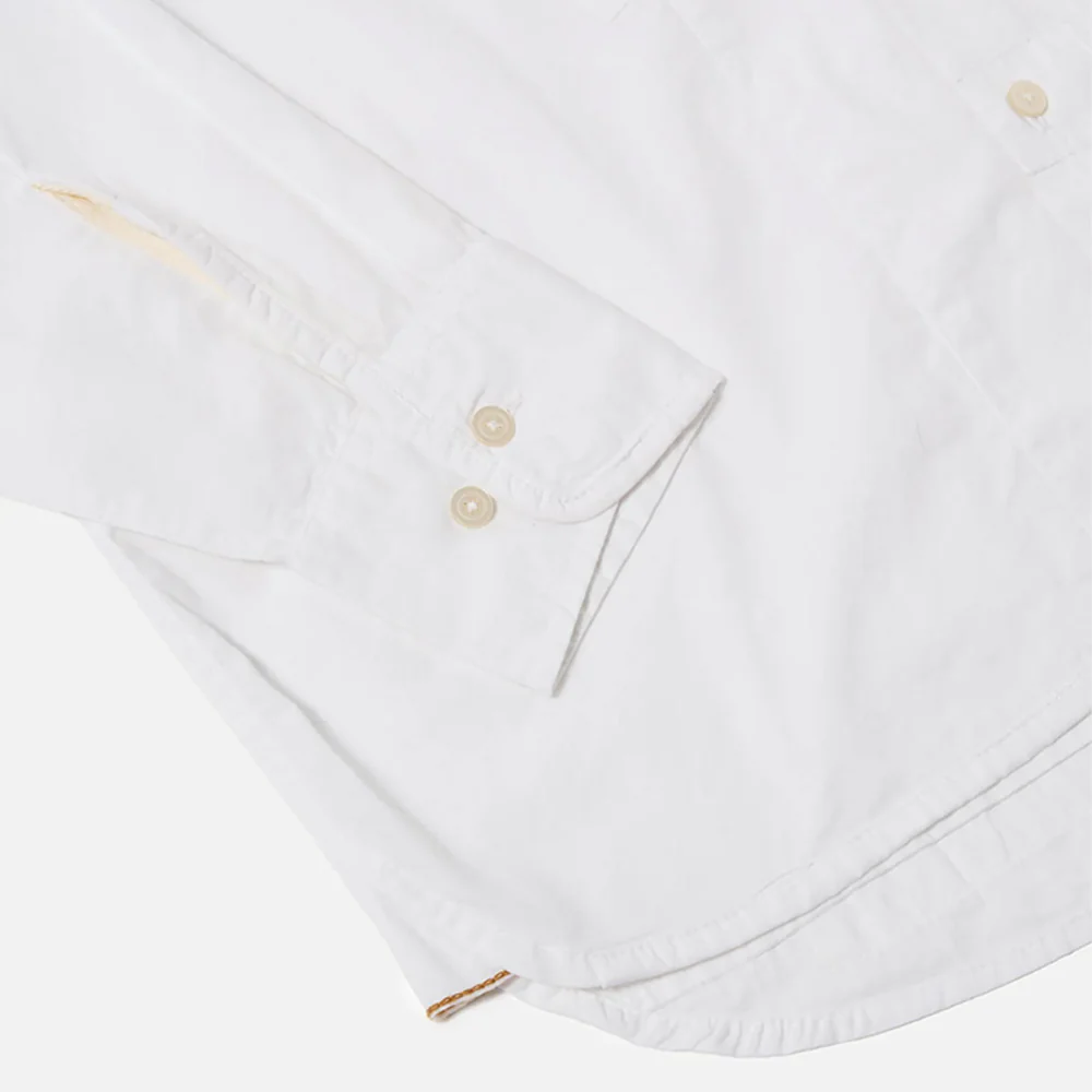 Universal Works - Chemise Patched Lazy Day - Blanc - Image 4