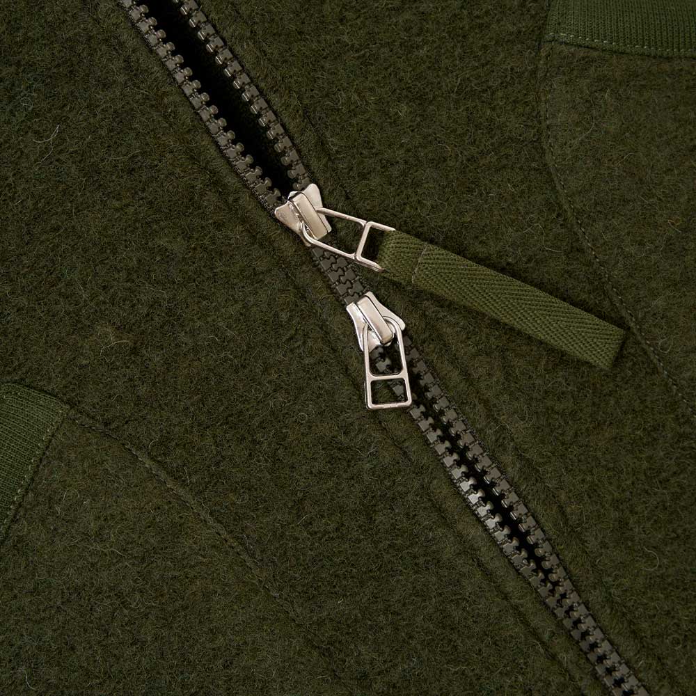 Universal Works - Gilet Sans Manches Zip - Olive - Image 4
