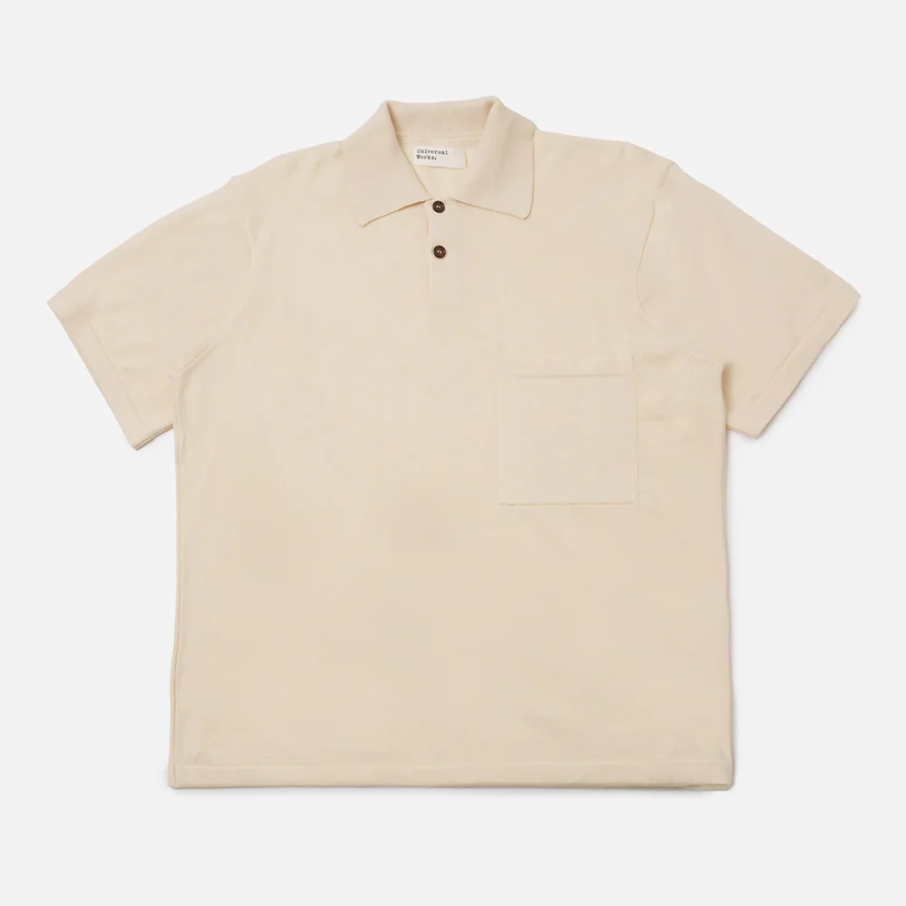 Universal Works - Polo Woolcot SS - Ecru