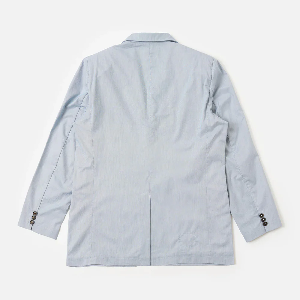 Universal Works - Veste Blazer Boston Kennedy - Bleu Ă rayures - Image 6