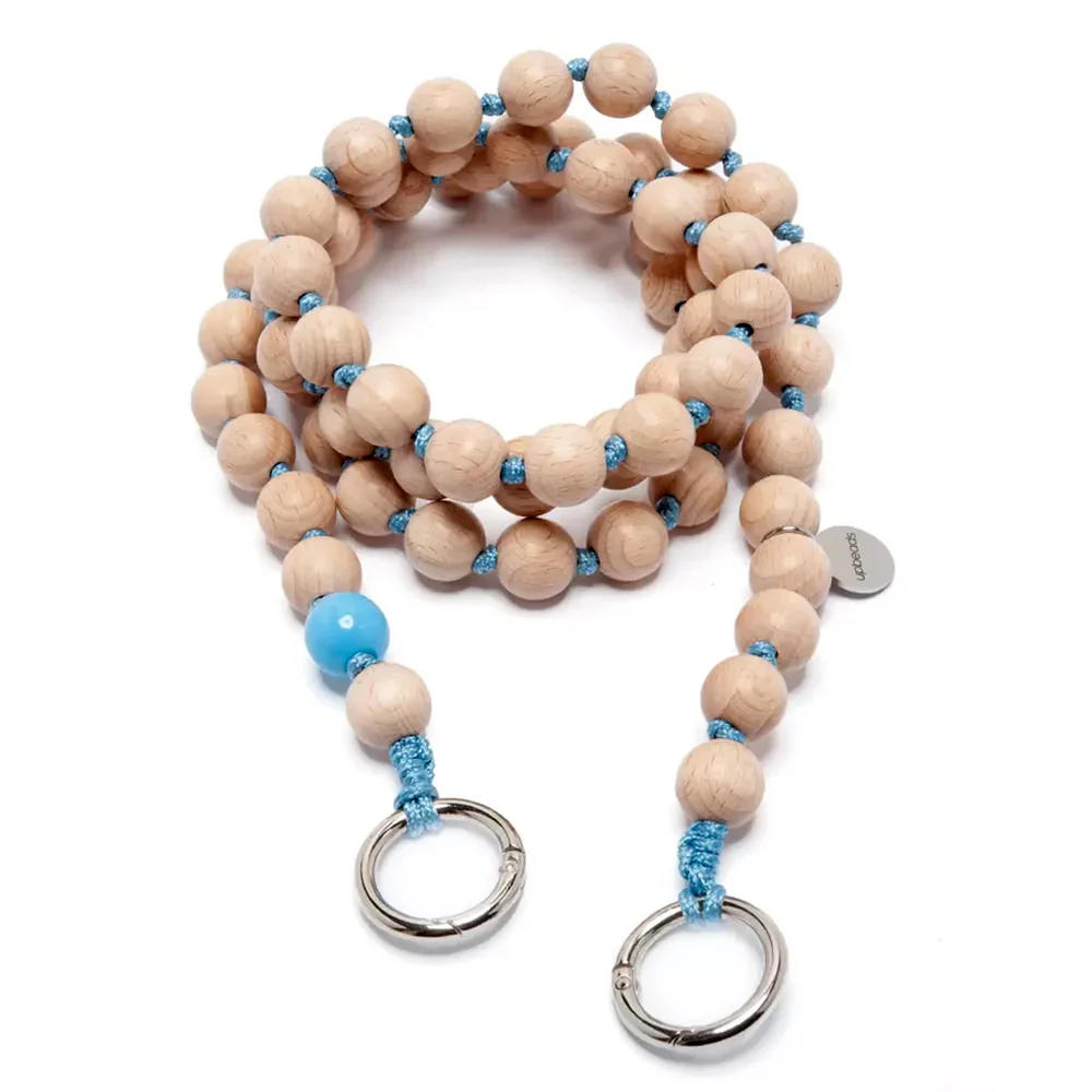 UPBEADS - Chaîne de Téléphone - Woody Blue