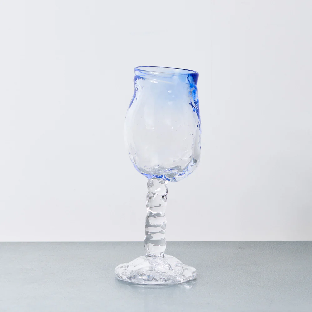 Verre à vin - Bleu Clair - Image 2