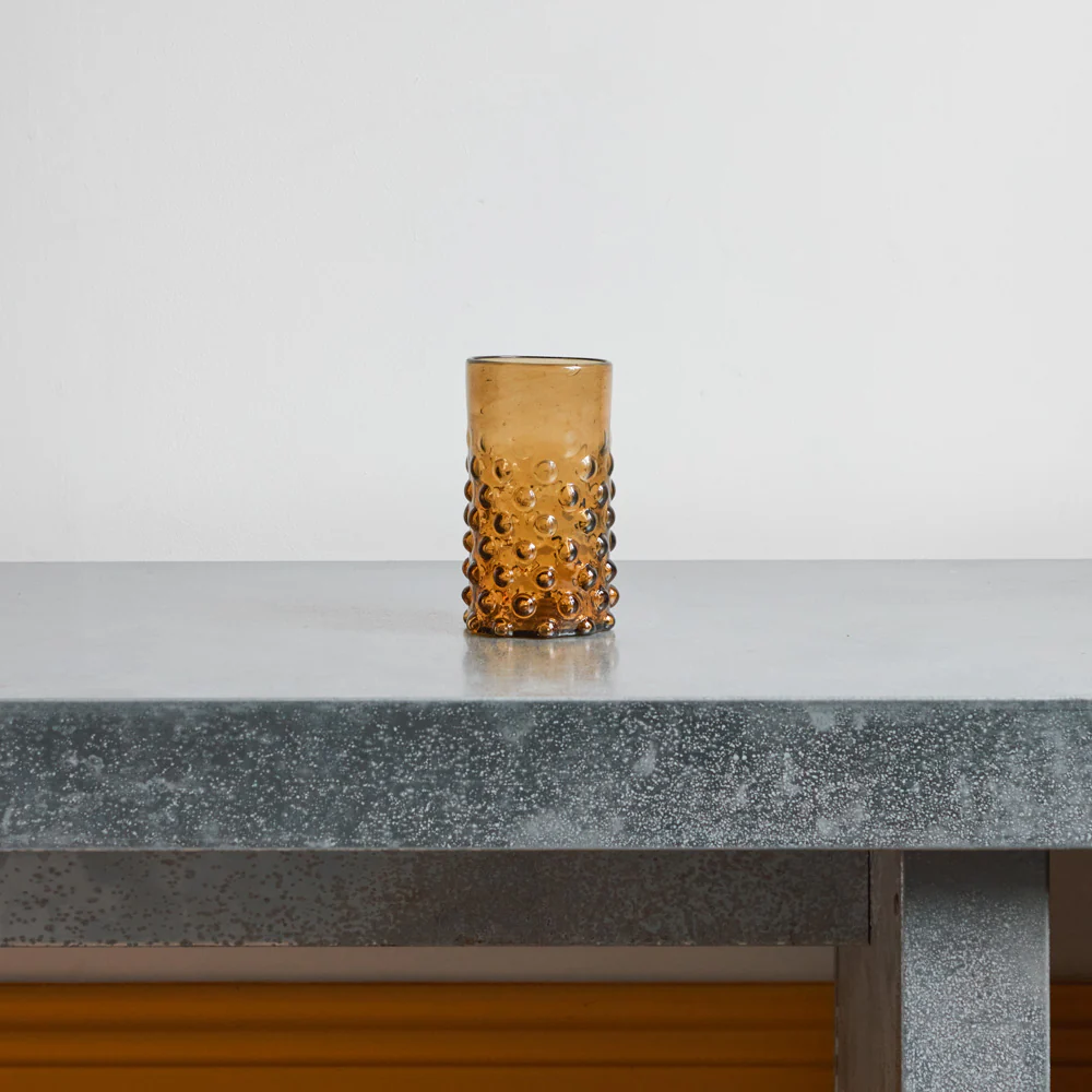 Verre Bulles en verre soufflé - Ambre