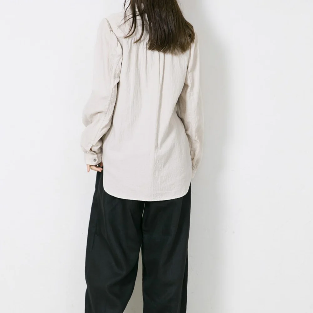 Vlas Blomme - Chemise en coton - Beige - Image 3